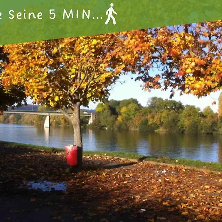 Les Bonn'apparts Sur Seine - La Spacieuse - Famillial 6pers - Parking Bonnieres-sur-Seine
