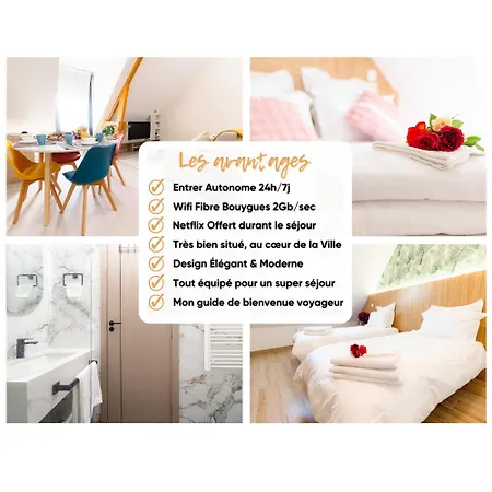 Apartment Les Bonn'apparts Sur Seine - La Spacieuse - Famillial 6pers - Parking *